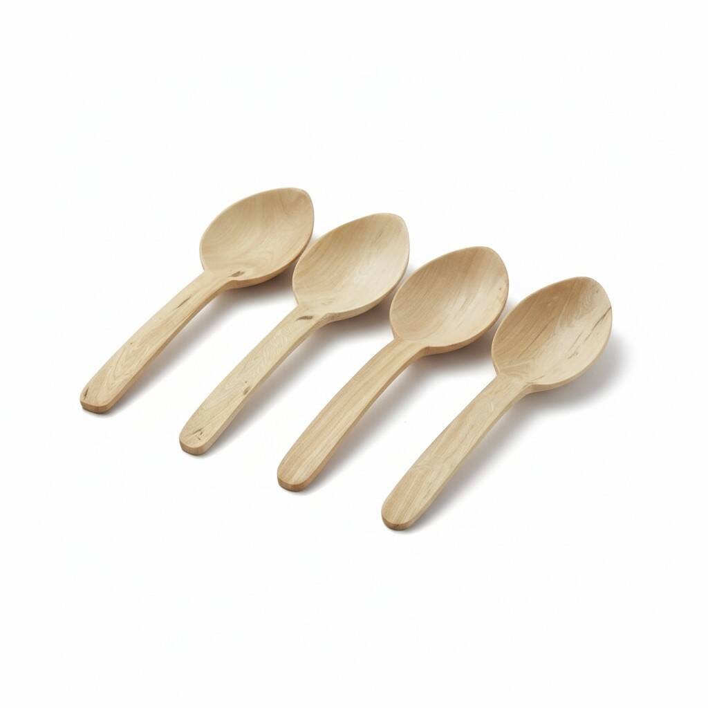 4 lü şimşir yemek kaşığı  - 1