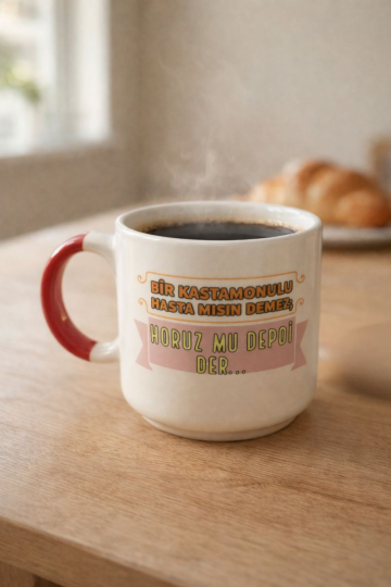 Bir Kastamonulu Üşüdüm Demez Seramik Kupa 195 cc