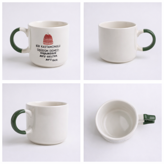 Bir Kastamonulu Hasta Mısın Demez Seramik Kupa 195 cc  - 3