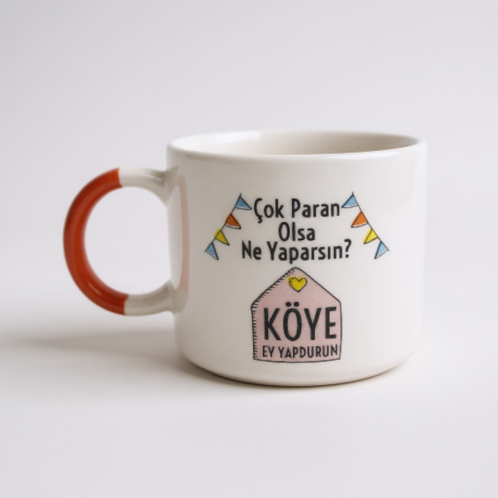 Çok Paran Olsa Ne Yaparsın Seramik Kupa 195 cc  - 3