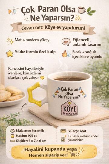 Çok Paran Olsa Ne Yaparsın Seramik Kupa 195 cc  - 5