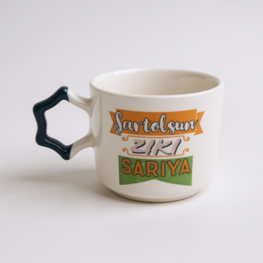 Şartolsun Ziki Sarıya Seramik Kupa 195 cc 