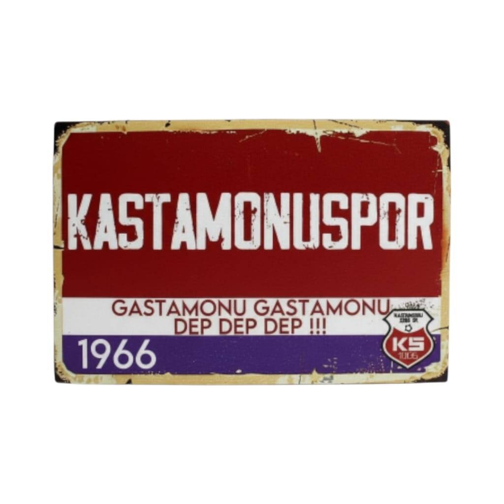Kastamonuspor 1966 Yazılı Dekoratif Plaka  - 1